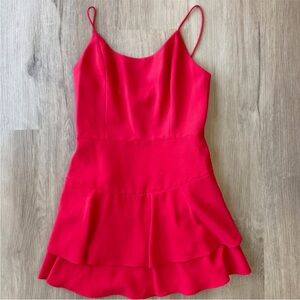 Alice + Olivia Palmira Red Mini Dress